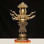 Brass DeepLaxmi Statue With Diya Holder/Welcome lady Diya