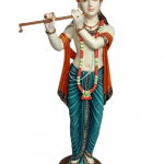 Standing Shri Krishna Playing Flute Idol