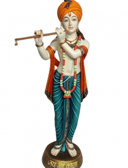 Standing Shri Krishna Playing Flute Idol