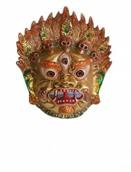 Metal Mahakal Face Mask Nazar Battu Evil Eye Protector