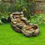 Outdoor Garden Water Fountain For Patio Deck Porch Backyard With Led Lights