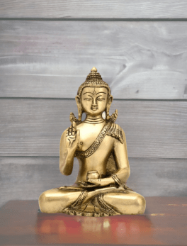 Brass Blessing Gautam Buddha Idol Showpiece