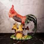 Feng Shui Rooster showpiece for Health Wealth & Happiness Statue Good