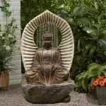 Outdoor Indoor Garden Decoration Buddha Statue Water Fountain