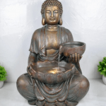 Buddha Statue Style Lotus Water Fountain