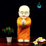 Buddhist Namaste Monk Statues