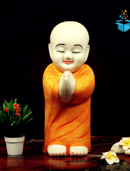 Buddhist Namaste Monk Statues