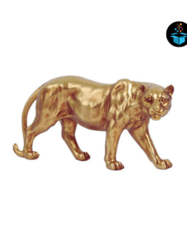 Golden Leopard Showpiece