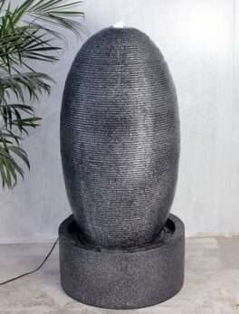 Egg Shape Fiber Fountain for Home Decor