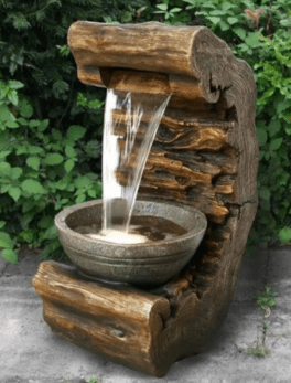 Natural Fiber Decorative Waterfall Fountain