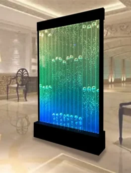 Customized Acrylic Water Bubble Wall Screen Fountain
