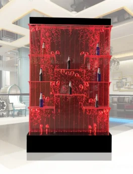 Acrylic Customized Dancing Bubble Wall Screen And Wine Cabinet