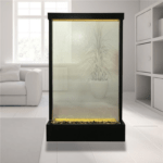 Stainless Steel Glass Gardens Indoor Water Wall Waterfall Fountain