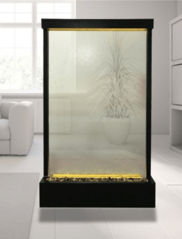 Stainless Steel Glass Gardens Indoor Water Wall Waterfall Fountain