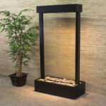 Stainless Steel Glass Waterfall Fountain for Home Decoration