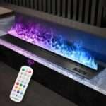 Indoor 3D Water Vapor Electric Fireplace 180*24*17.3 CM