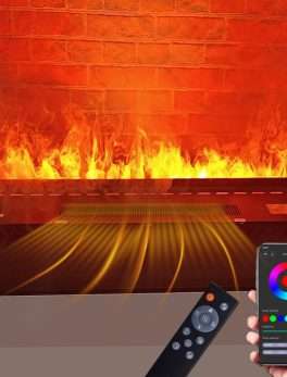 Water Vapor Fireplace 3D Atomizing Fireplace Recessed Electric Fireplace