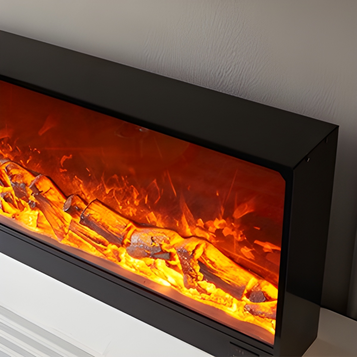 Electric Fireplace, Ultra-Thin Wall Mounted and Recessed Fireplace - Image 5