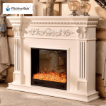 European Style Solid Oak Wood Fireplace Frame/Electric Fireplace Cabinet