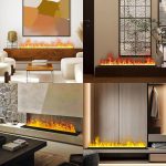 Water Vapor Fireplace Recessed Realistic Atomized Flame