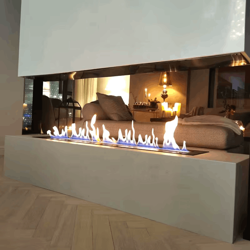 Stainless Steel Bioethanol Fireplace with Remote Control with APP Control