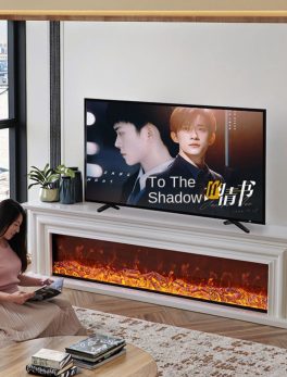 Electric Fireplace Inserts, Ultra-Narrow Frame, Wall Mounted and Recessed Fireplace