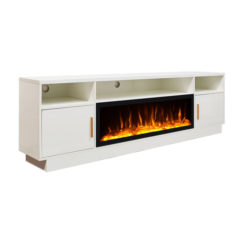 Electric Fireplace Inserts, Ultra-Narrow Frame, Wall Mounted and Recessed Fireplace - Image 4