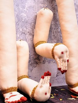 Fabric Hands and Legs Set for Varalakshmi Goddess Decoration.