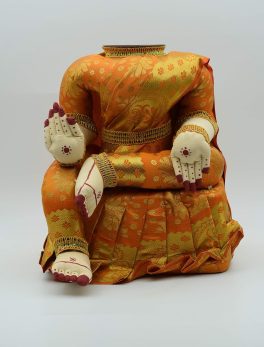 Varalakshmi Idol Multi Color Saree for Puja