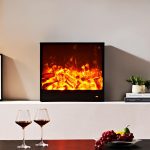 Smart Linear Electric Fireplace Clean Design Recessed in-Wall or Wall-Mount or Free Standing