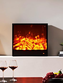 Smart Linear Electric Fireplace Clean Design Recessed in-Wall or Wall-Mount or Free Standing