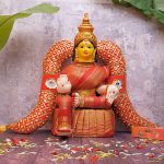 Fabric made Vagamalai Decorative for Varalakshmi Pooja Idol