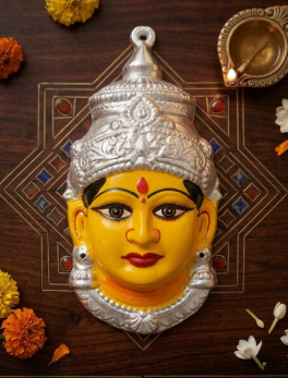 Aluminum Varalakshmi Gowri Face 9 inch Size