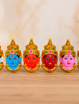 Ashtalakshmi Devi Faces 8 Set, Each Faces Same Size